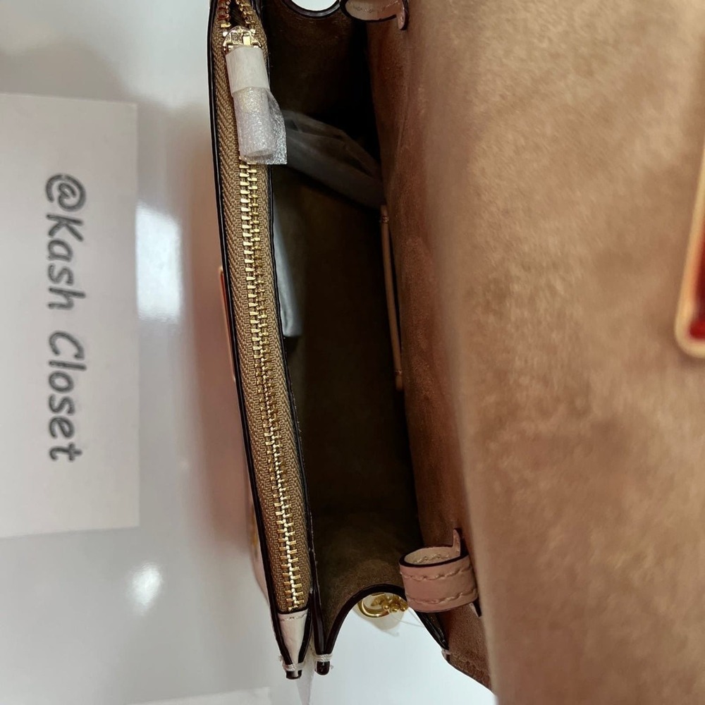 Coach Mini Brynn Crossbody With Spaced Floral Field Print Gold Chalk Multi - Picture 7 of 12